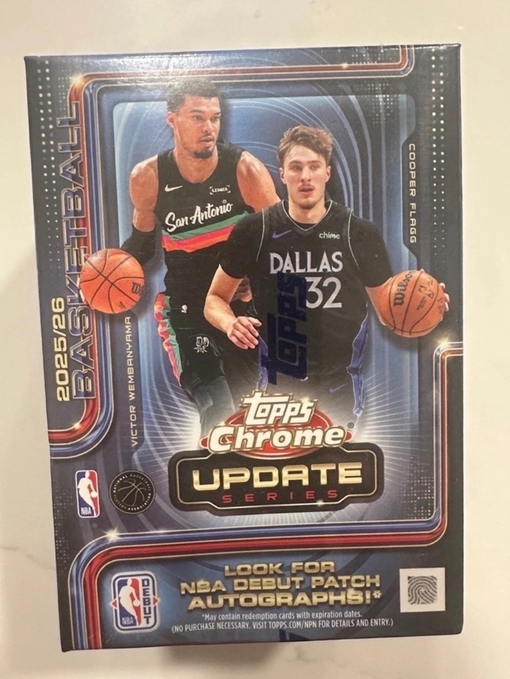 2025-26 Topps Chrome Update Series Basketball Blaster Box